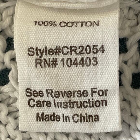 Blu Pepper White Crochet Top Tie Shoulder Scallop Hem LRG Cottage Boho Beachy - Picture 7 of 8